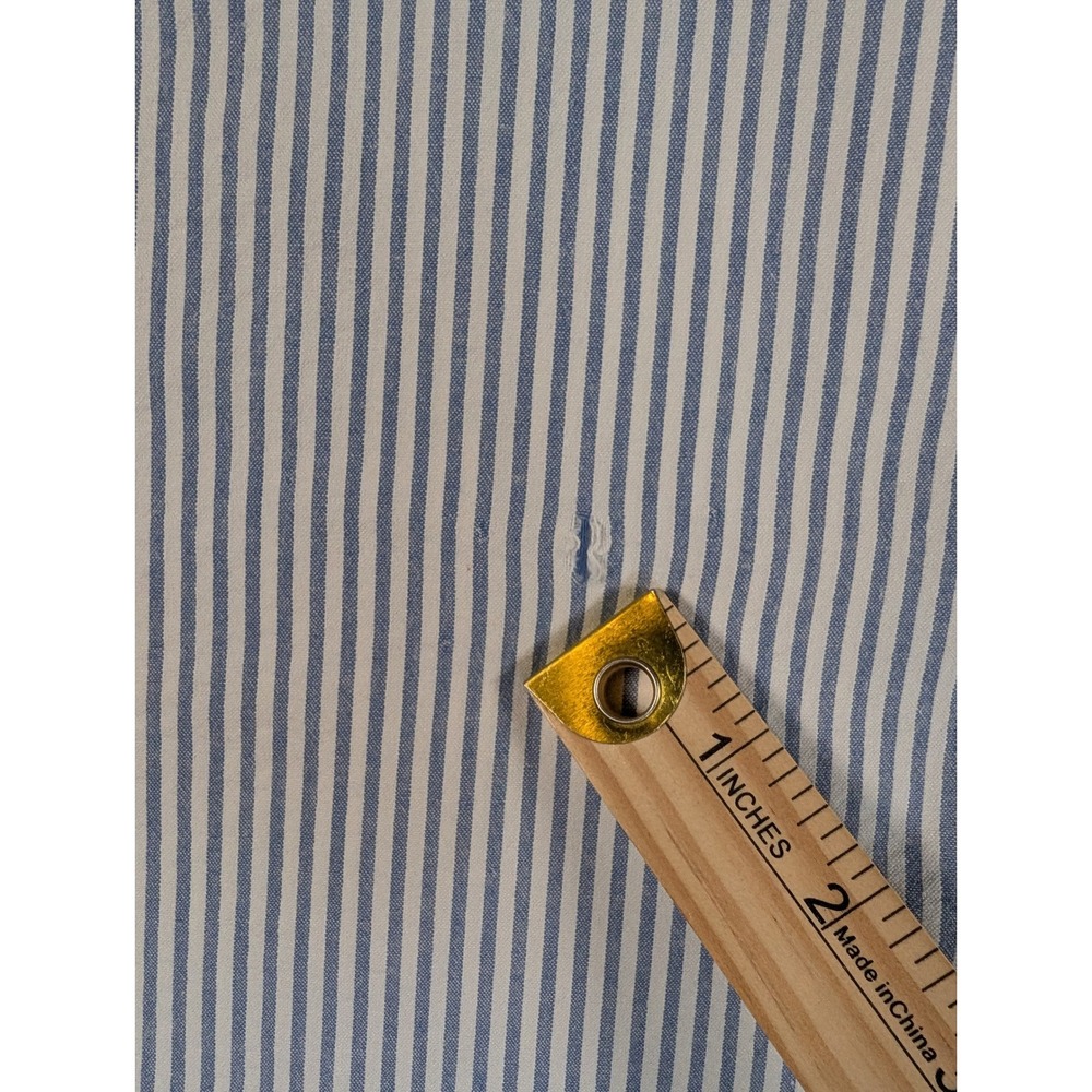 J.Crew Mens Seersucker Short Sleeve Button Down Shirt Blue White Stripe LT BG439 - Picture 6 of 11